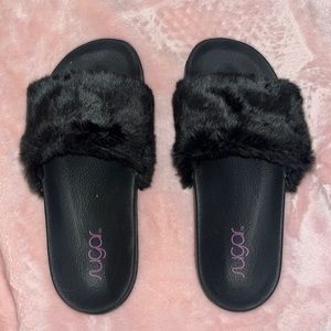 fuzzy slippers